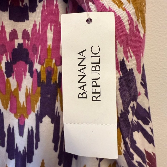 Banana Republic Sun Dress Abstract Pattern Adjustable Straps Women’s Size XL - Picture 7 of 8